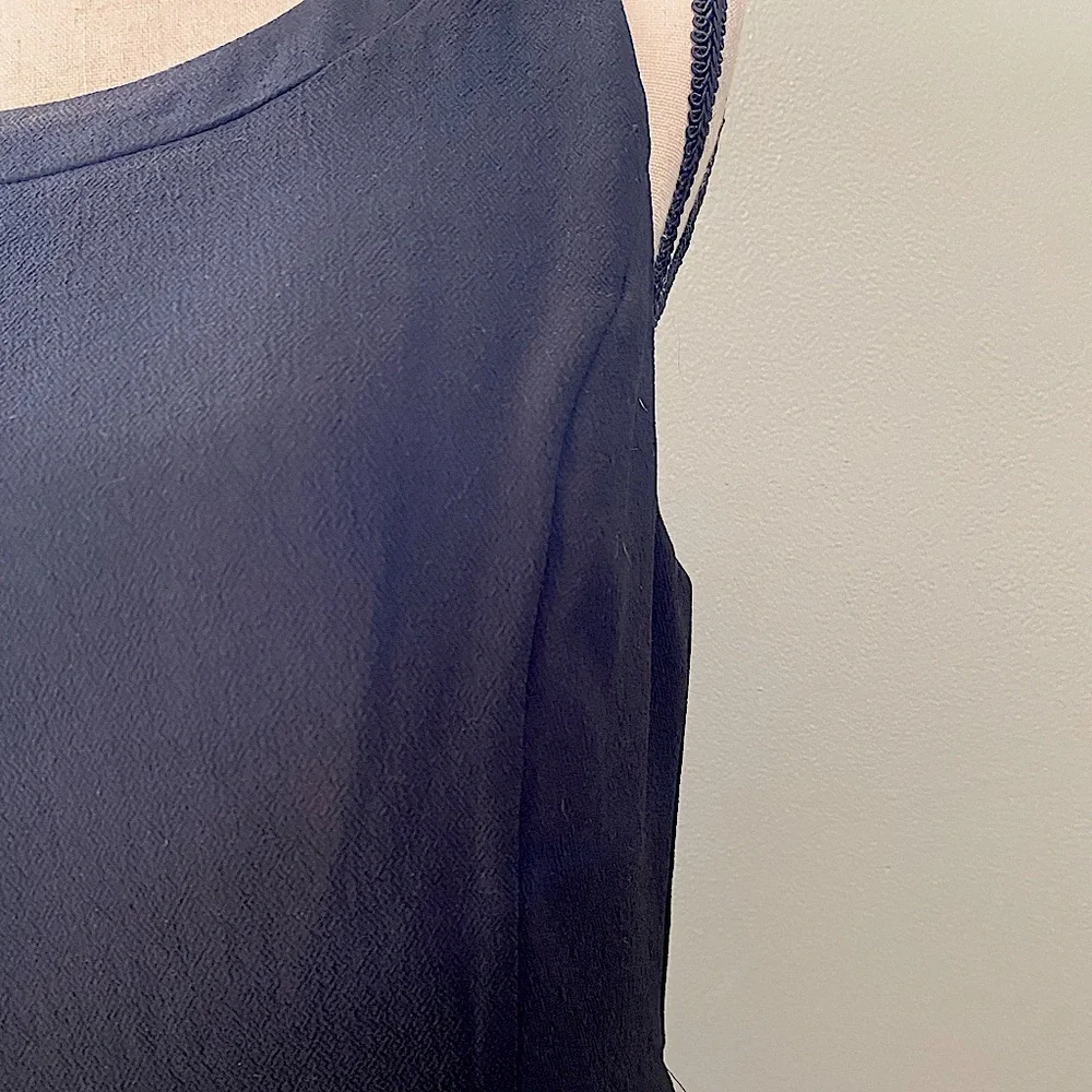 💻 ✨3for$15✨ LOFT outlet Little Black Dress, Midi size 8 - Picture 6 of 10